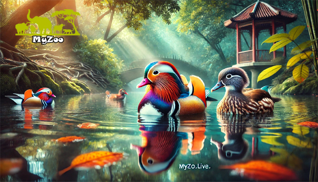 Mandarin ducks